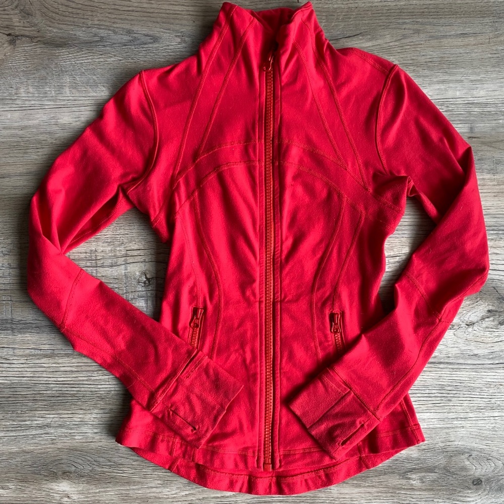 Red Lululemon Define Jacket